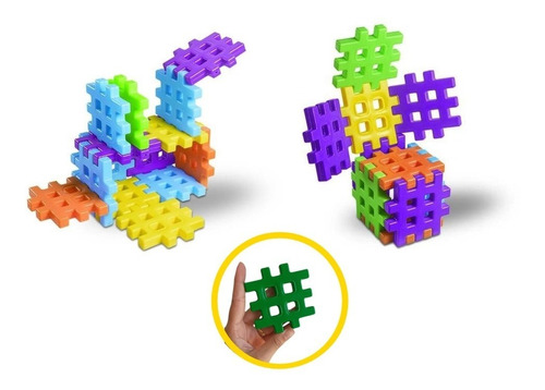 Pecinhas Grandes Montar Encaixar Rodinha Brinquedo Educativo - R$ 69,9